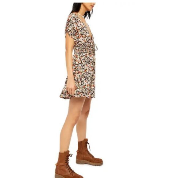 Free People Forget Me Not Floral Minidress. - Picture 2 of 4